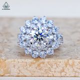  RX653 8.1mm Nhẫn nữ hoa nhọn 