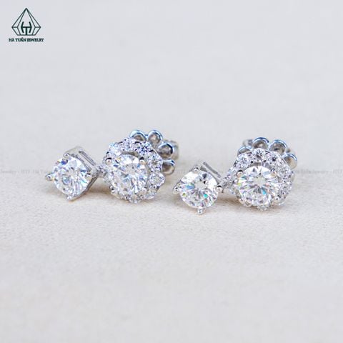EX683 FULL MOIS 4mm Bông tai (Không mã cạnh)