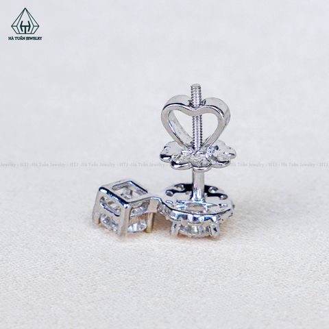 EX683 FULL MOIS 4mm Bông tai (Không mã cạnh)