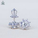  EX579 4mm Bông tai hoa 8 cánh nhọn 