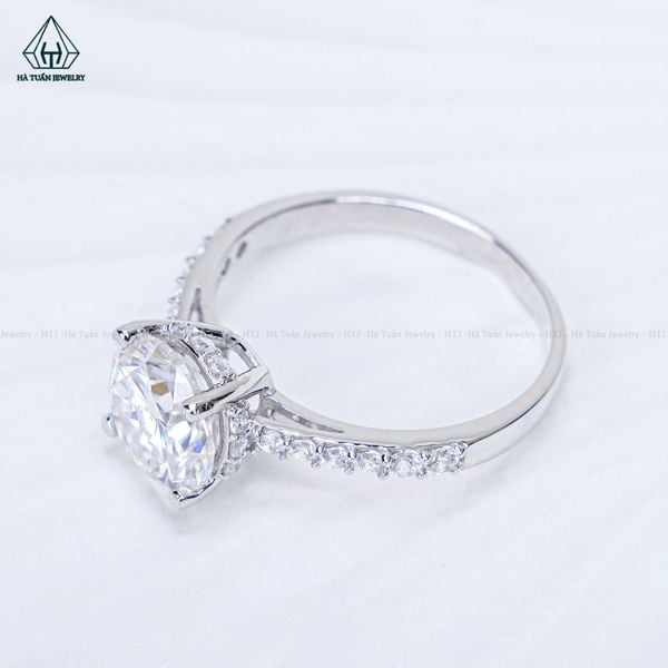  RX655 8mm Nhẫn nữ 4 chấu 