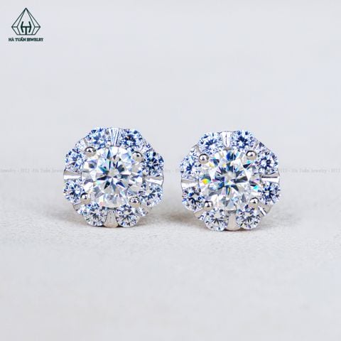 EX688 5.4mm Bông tai hoa đá