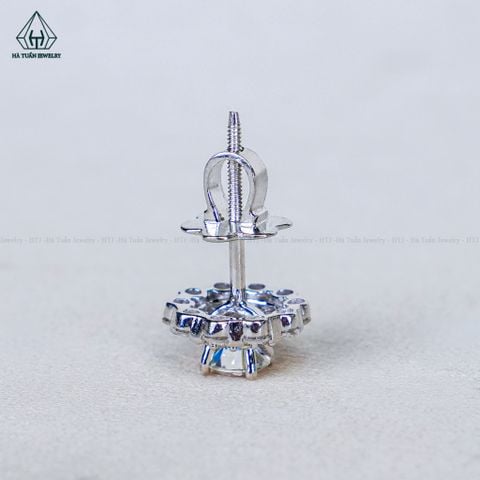 EX692 FULL MOIS 4mm Bông tai hoa đá