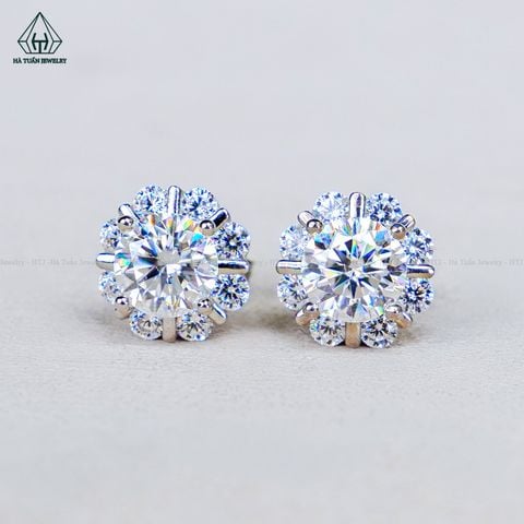 EX694 5.4mm Bông tai hoa 8 cánh