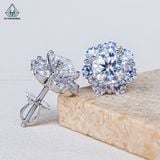  EX582 7mm Bông tai hoa 7 cánh tròn 