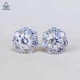  EX582 7mm Bông tai hoa 7 cánh tròn 