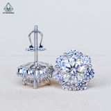  EX582 7mm Bông tai hoa 7 cánh tròn 