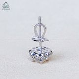  EX583 5mm Bông tai viền tấm hoa 10 cánh 