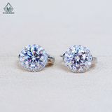  E138 Bông tai khoen halo tròn 