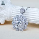  PX336 6.5mm Mặt dây chuyền hoa tròn 