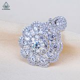  PX336 6.5mm Mặt dây chuyền hoa tròn 