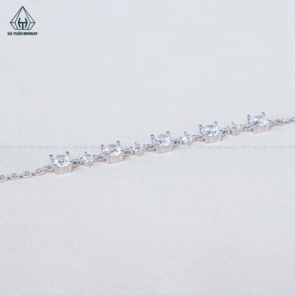  B996 5mm Lắc tay đá cz 