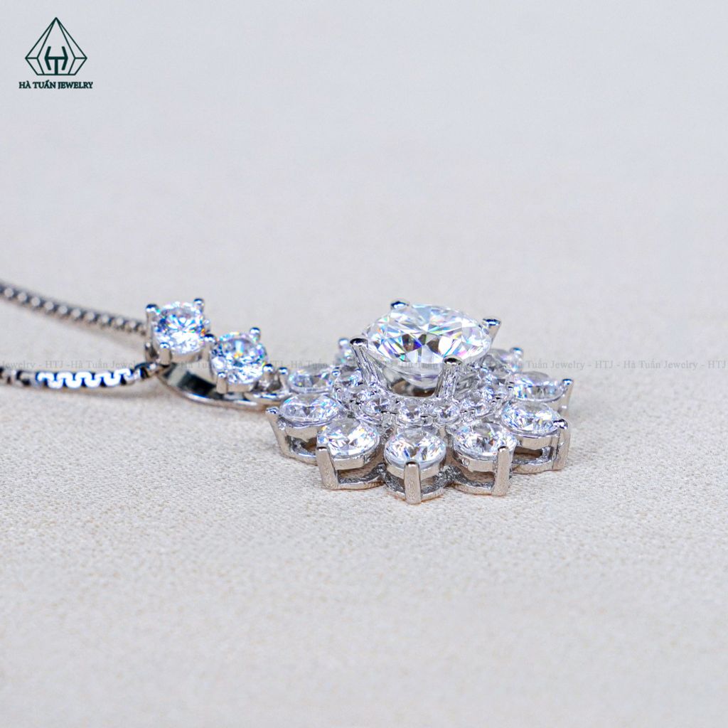 PX341 7.2mm Mặt dây hoa đá nhọn 10 cánh