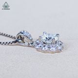  PX333 6.5mm Mặt dây chuyền hoa đá 10 cánh tròn 