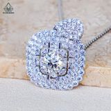  PX344 6.5mm Mặt dây chuyền vuông 