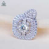  PX344 6.5mm Mặt dây chuyền vuông 