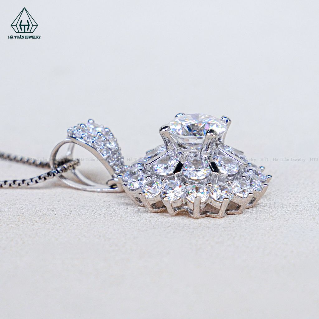 PX347 8.1mm Mặt dây chuyền hoa thanh nhọn