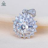  PX347 8.1mm Mặt dây chuyền hoa thanh nhọn 