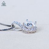  PX339 8mm Mặt dây hoa đá 12 cánh 