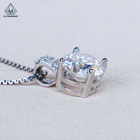 PX353 9mm Mặt dây chuyền thanh đá 4 chấu