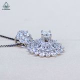  PX355 5mm Mặt dây chuyền viền hoa nhọn khoen hoa 