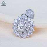  PX355 5mm Mặt dây chuyền viền hoa nhọn khoen hoa 