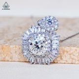  PX356 8.1mm Mặt dây chuyền vuông đá baguette 