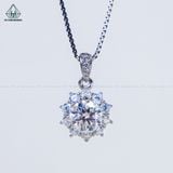  PX365 7.2mm Mặt dây hoa đá nhọn 10 cánh 