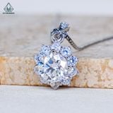  PX365 7.2mm Mặt dây hoa đá nhọn 10 cánh 