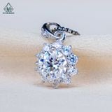  PX365 7.2mm Mặt dây hoa đá nhọn 10 cánh 