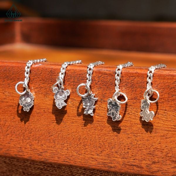  BB043 Lắc bé gắn charm 