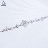  B096 Lắc tay hoa đá 4 cánh 
