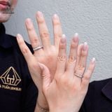  CR183 FULL MOIS Nhẫn đôi 3mm-4mm 