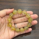  S011 VÒNG ĐÁ THẠCH ANH TÓC VÀNG 