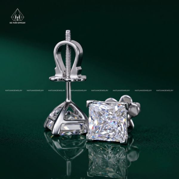 EX085 Bông tai nụ đá Cz Princess