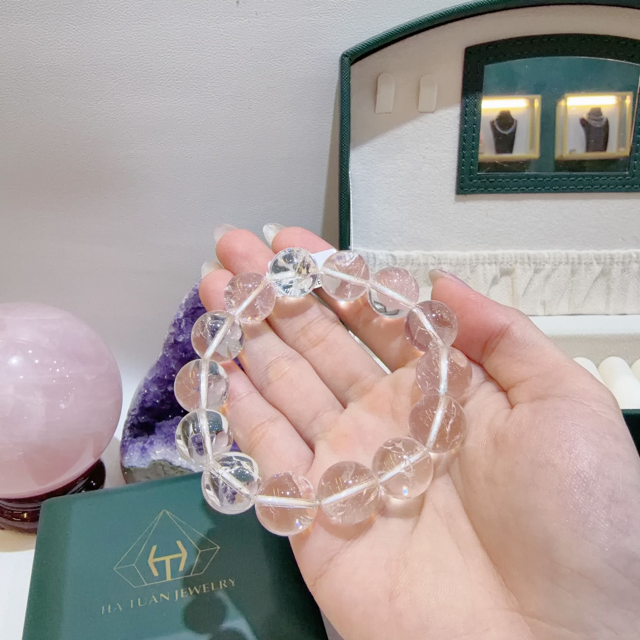 S009 VÒNG ĐÁ THẠCH ANH TRẮNG