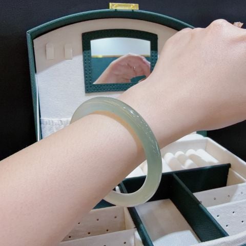 BGS008 8mm Vòng đá mã não Lục Sơn Thuỷ Tròn