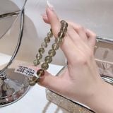  S100 VÒNG THẠCH ANH TÓC XANH RÊU 