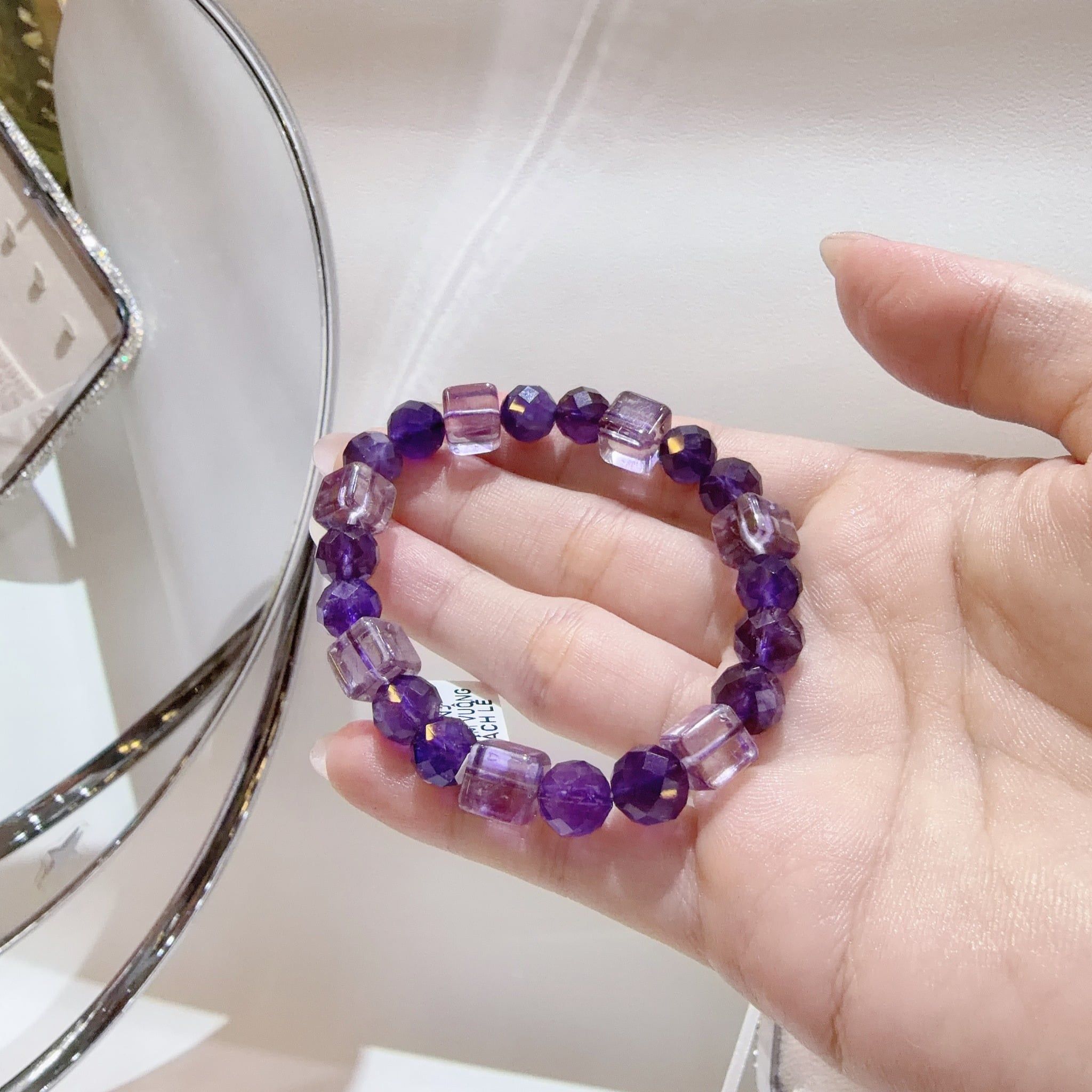 S037 VÒNG THẠCH ANH TÍM VUÔNG