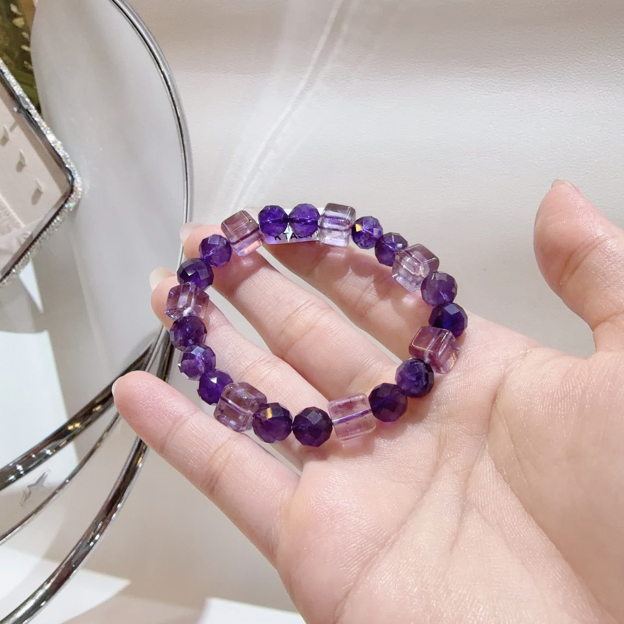 S037 VÒNG THẠCH ANH TÍM VUÔNG