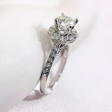  RX626 6mm Nhẫn nữ hoa đá 