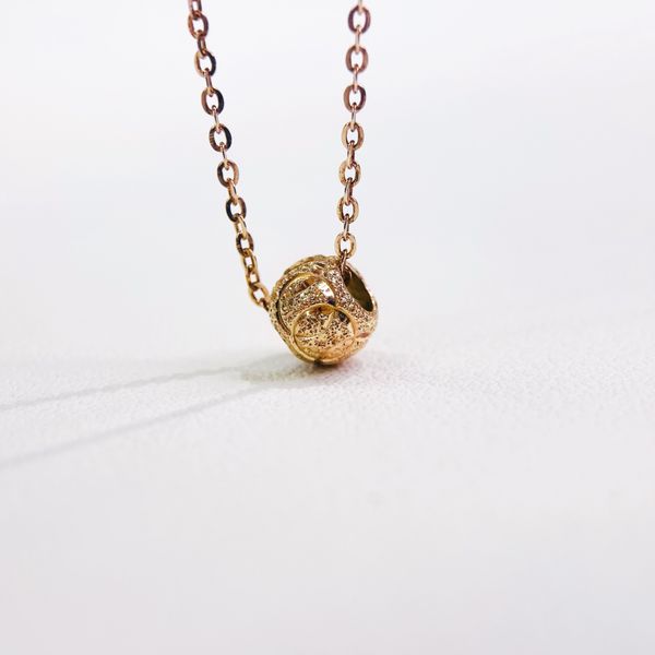  P290 Mặt dây chuyền xi vàng hồng 