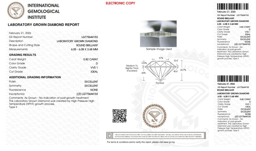 LDI60 Kim cương nuôi cấy 6mm-IGI LG775644153