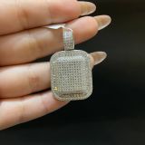  P428 Mặt dây chuyền vuông full đá 