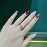  RX626 6mm Nhẫn nữ hoa đá 