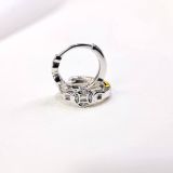  E087 Bông tai khoen 1 đồng tiền 