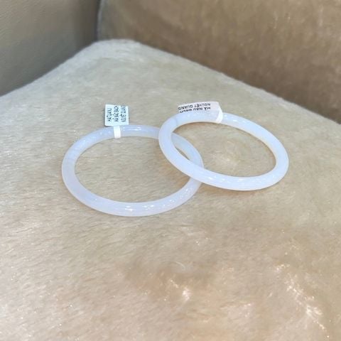 BGS011 6mm Vòng đá mã não Bạch Nguyệt Quang