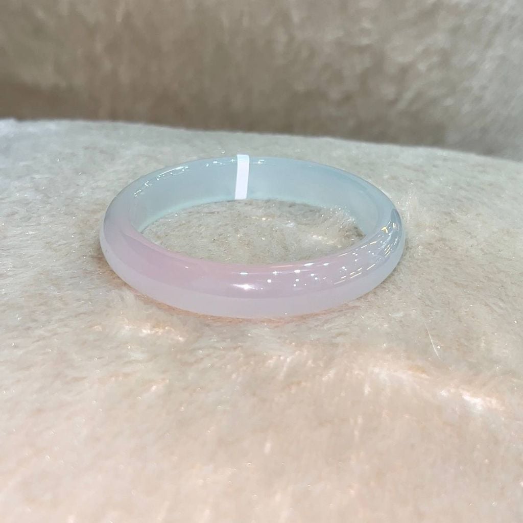 BGS014 11mm Vòng đá mã não Macaroon