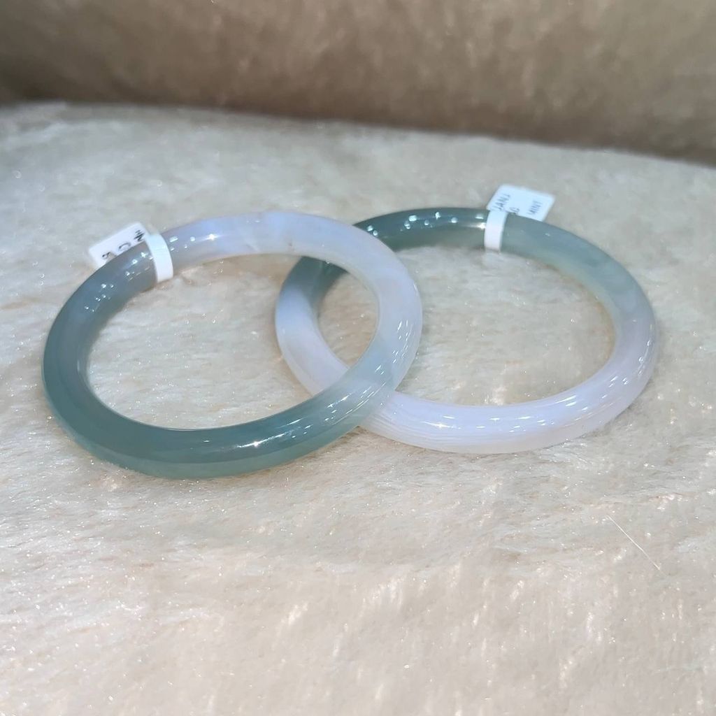 BGS010 8mm Vòng đá mã não Xanh Mint