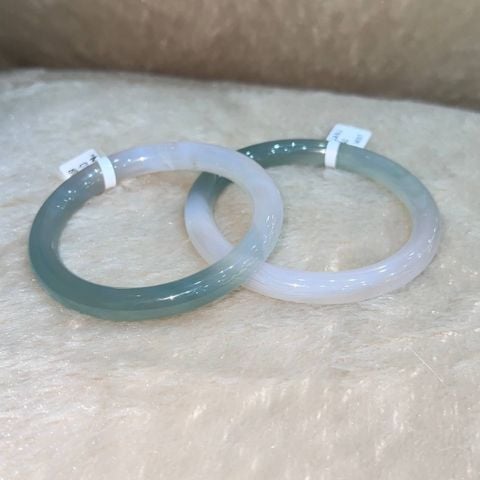 BGS010 8mm Vòng đá mã não Xanh Mint